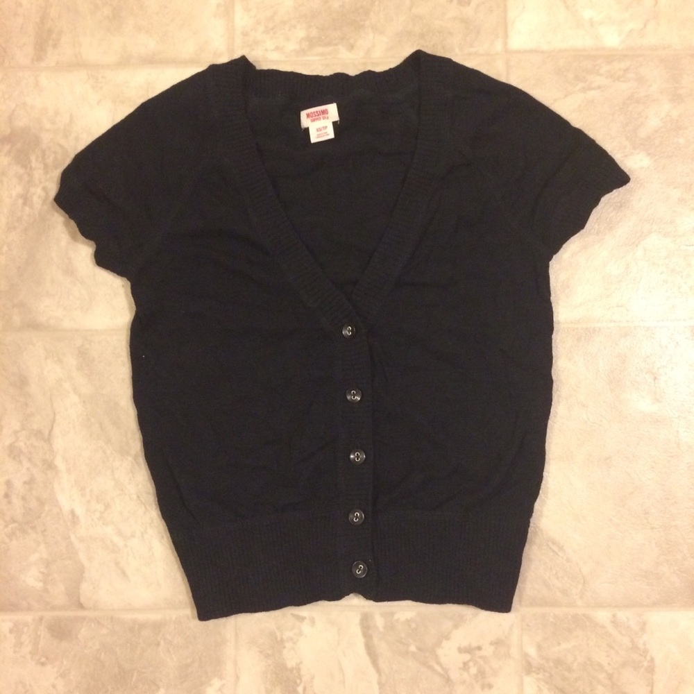 Mossimo By Target Black Short-sleeve Sweater